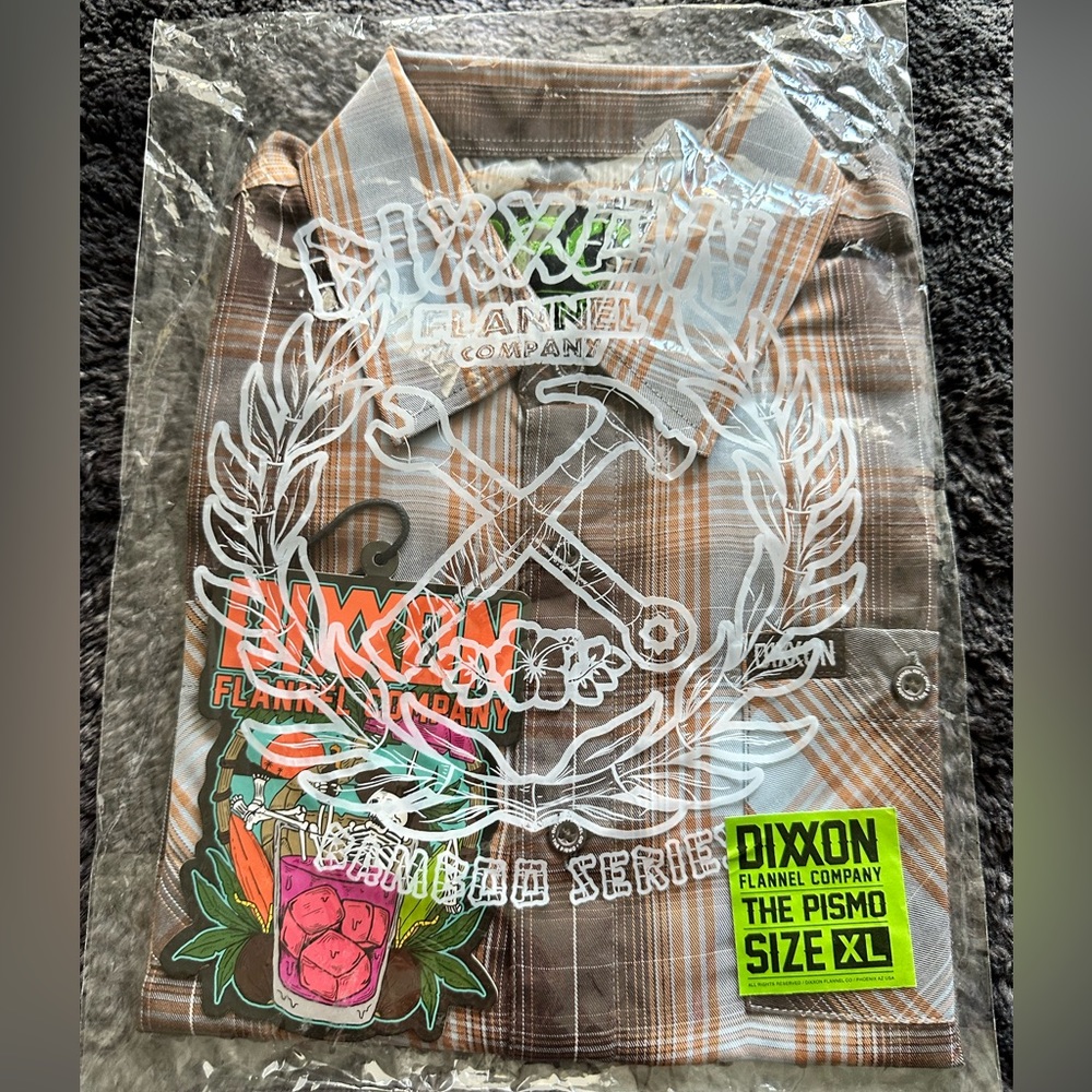 NWT Dixxon flannel company - youth XL- the Pismo - bamboo series